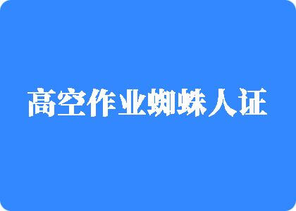 女人的屌要男人操高空作业蜘蛛人证